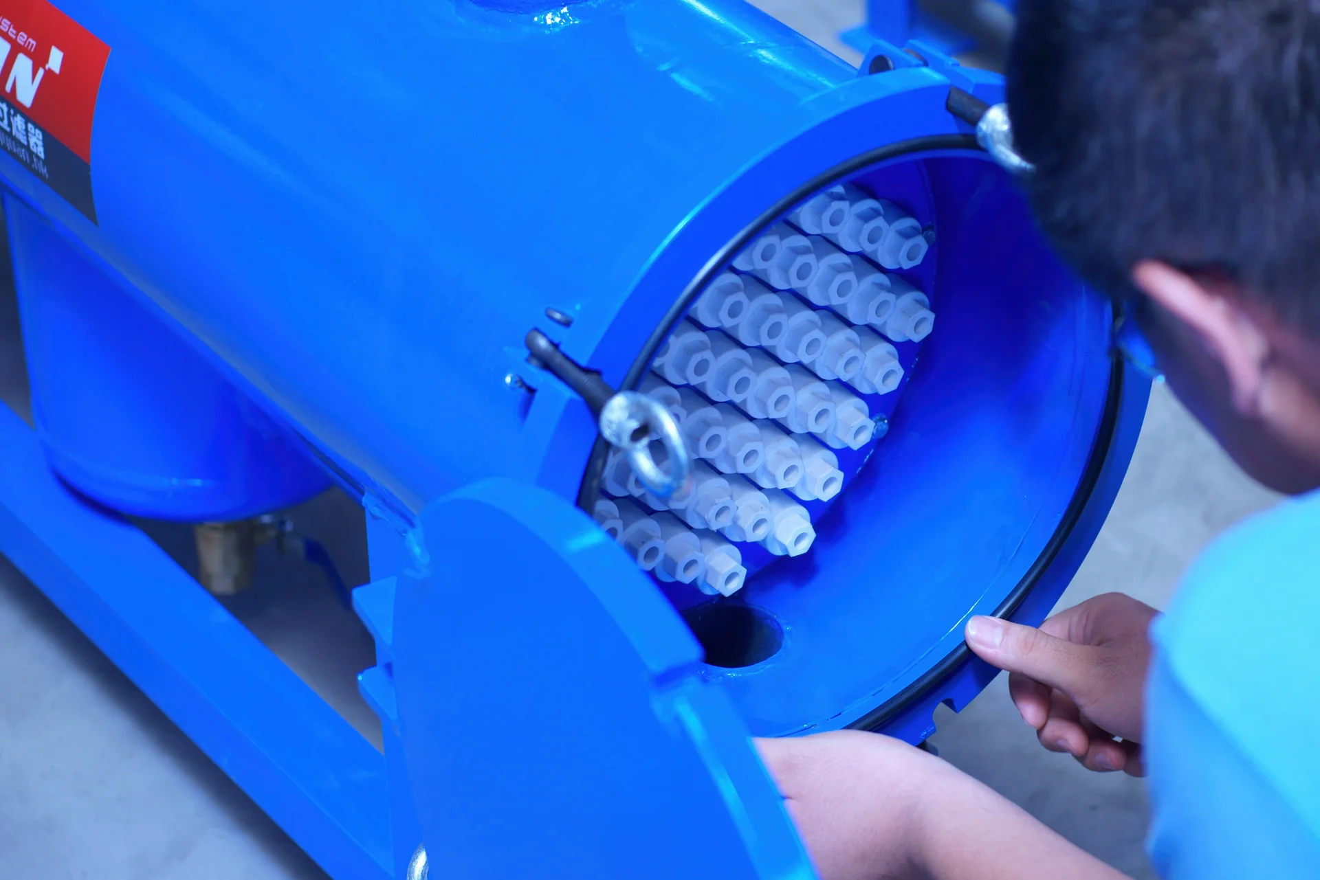 Industrial diesel storage and circulation system in a workshop